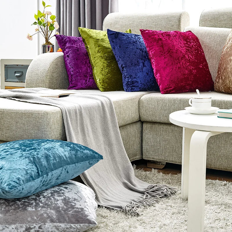 Cuscino Elara Haus in Velluto Crush Luxuoso con Tocco Morbido