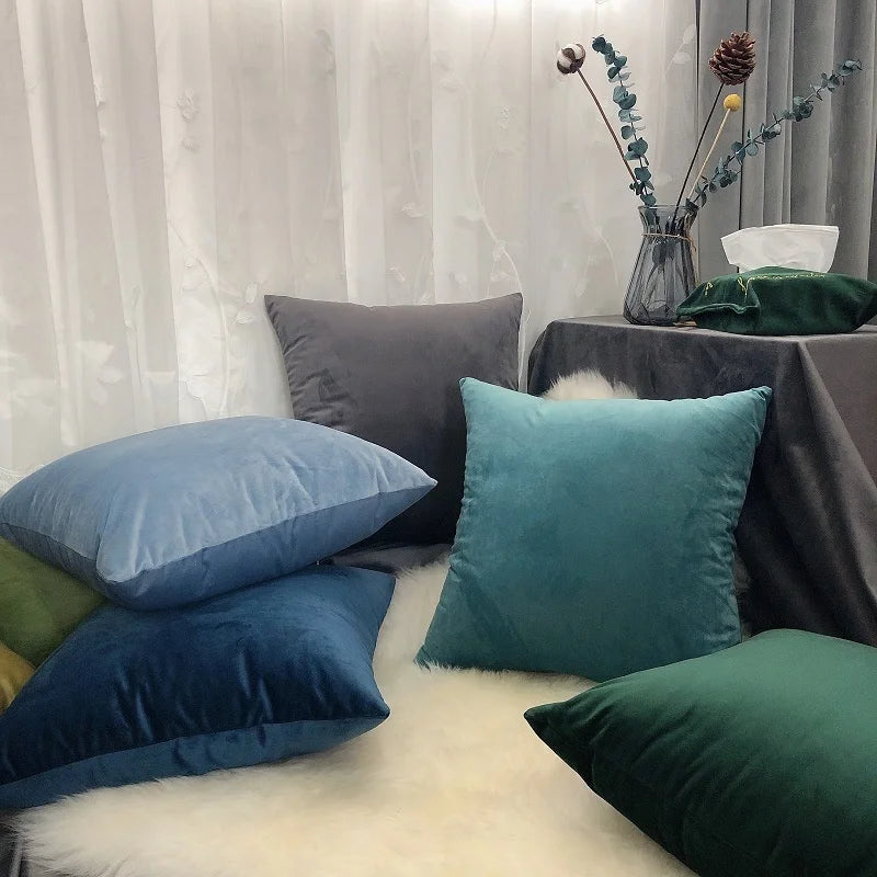 Cuscino Elara Haus in Velluto Crush Luxuoso con Tocco Morbido