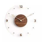 Orologio da Parete di Lusso in Acrilico Elara Haus con Centro in Legno