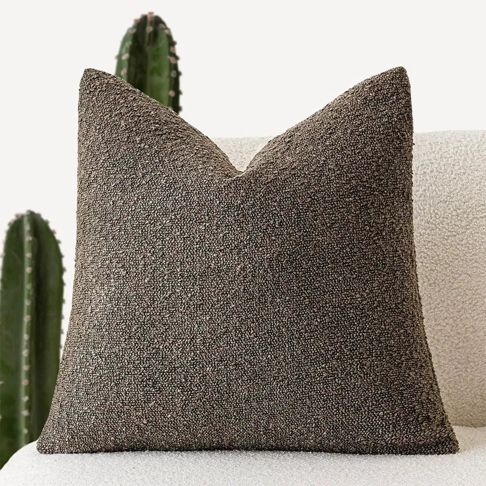 Elara Haus Copertura Decorativa per Cuscino in Bouclé di Lusso