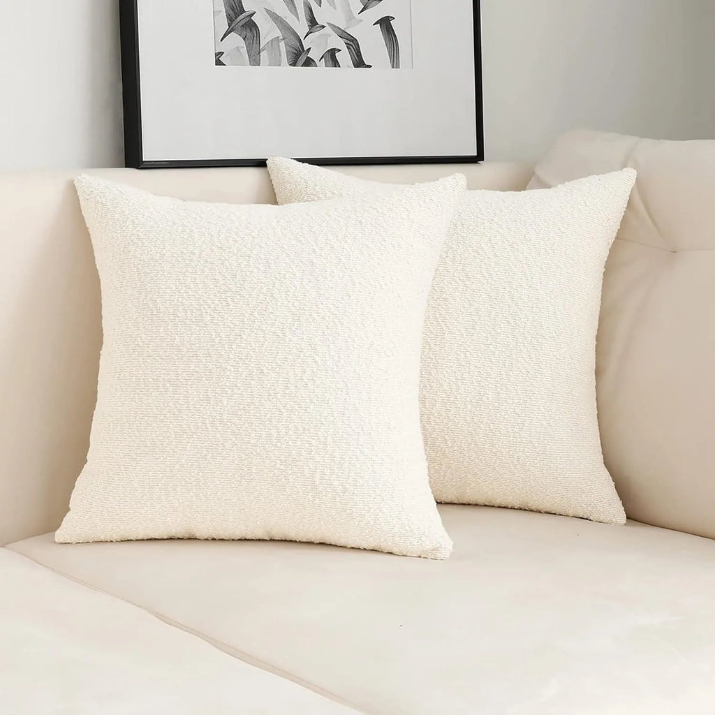 Elara Haus Copertura Decorativa per Cuscino in Bouclé di Lusso