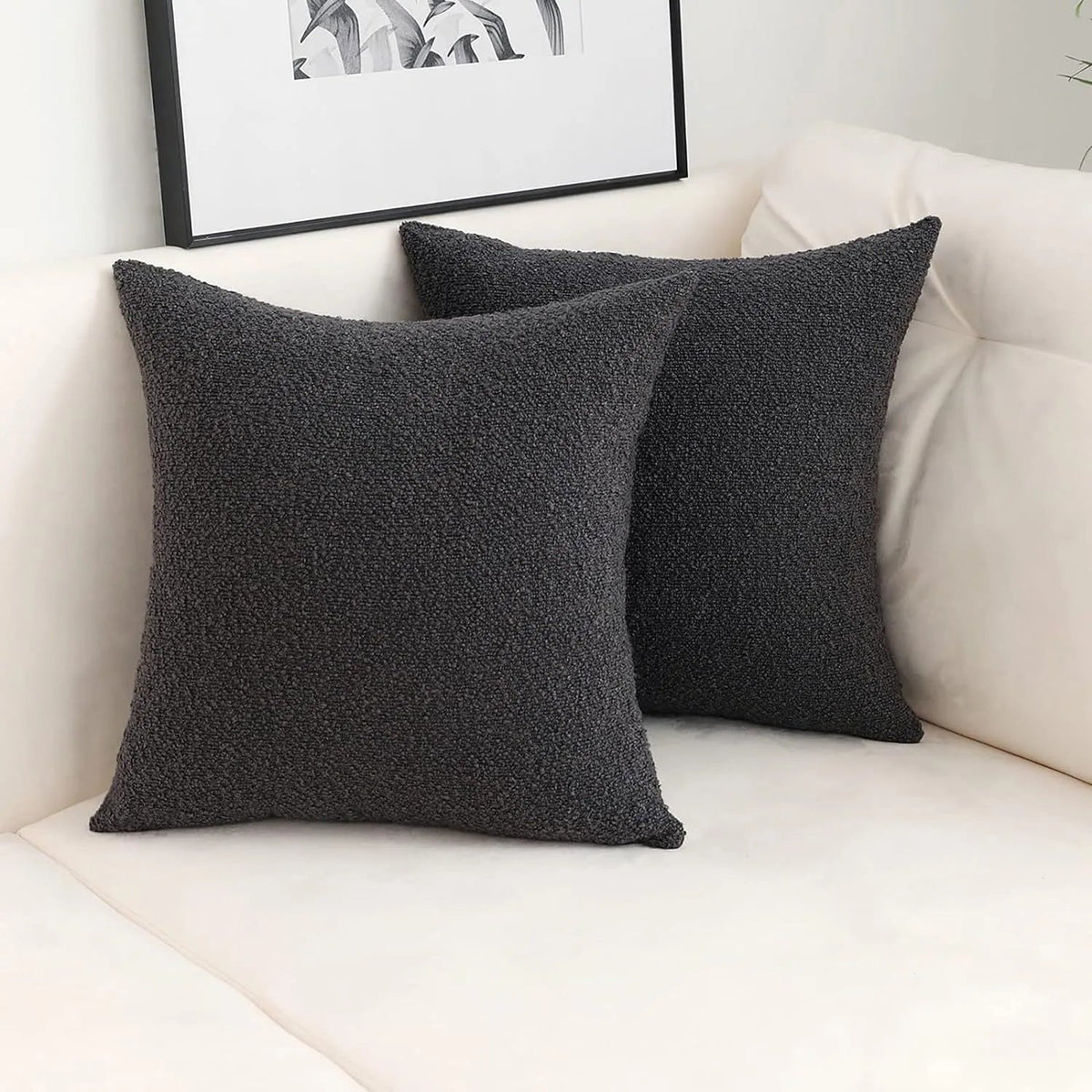 Elara Haus Copertura Decorativa per Cuscino in Bouclé di Lusso