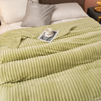 Elara Haus Coperta in Pile Striata di Lusso