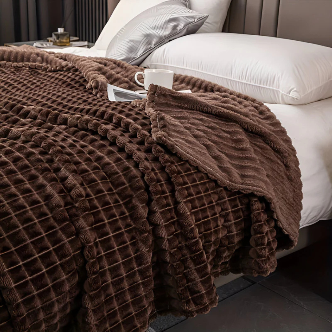 Elara Haus Coperta di Pile Testurizzata di Lusso