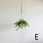 Elara Haus Vaso Appeso in Macramè – Cotone Intrecciato