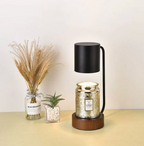 Lampada Riscaldante Elettrica Minimalista Elara Haus con Base in Legno