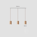 Elara Haus Lampada a Sospensione Minimalista in Legno a Forma di Cono