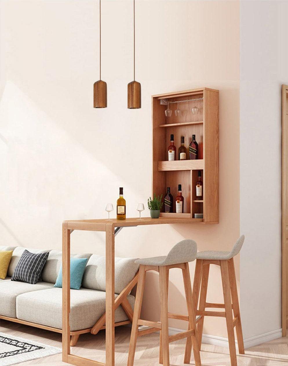 Elara Haus Lampada a Sospensione Minimalista in Legno a Forma di Cono