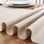 Elara Haus Modern Arid Slope – Runner da Tavola Minimalista in Fibra a Rilievo
