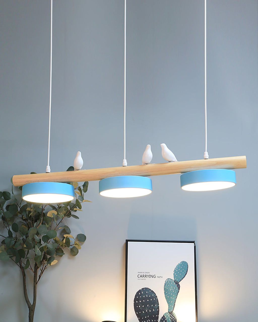 Elara Haus Modern Bird Suspension - Luce Decorativa Sienna