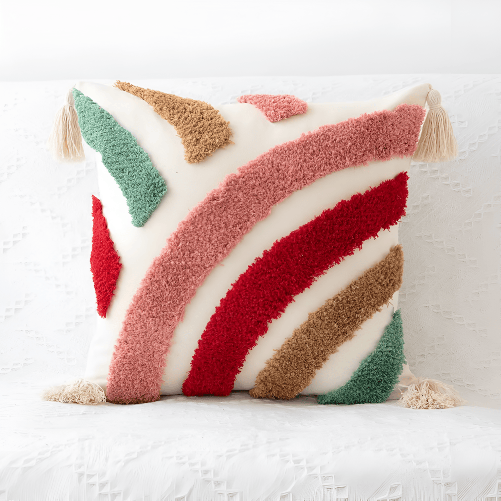 Elara Haus Modern Boho Copertura Accento a Quadri Tappezzata