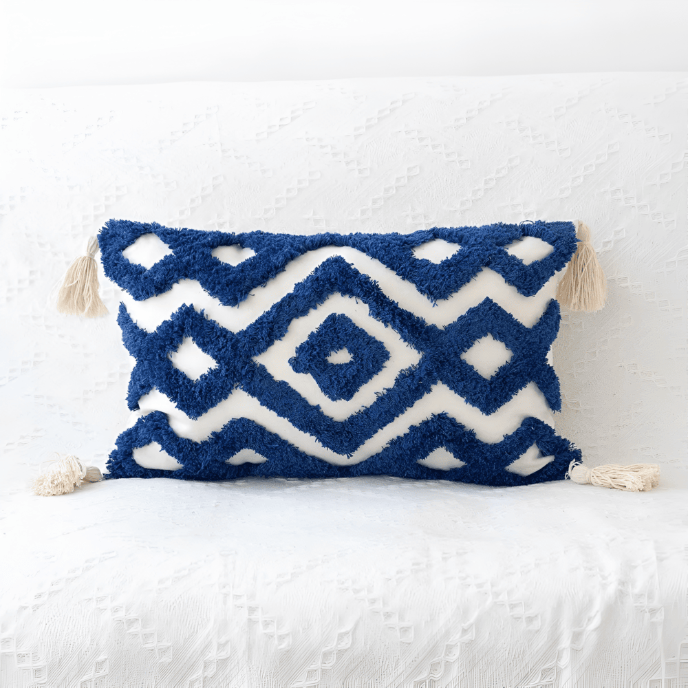 Elara Haus Modern Boho Copertura Accento a Quadri Tappezzata