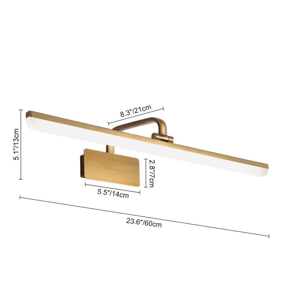 Elara Haus Moderno Lampadario LED Lineare in Ottone Spazzolato