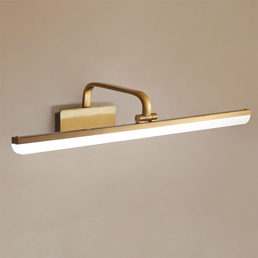 Elara Haus Moderno Lampadario LED Lineare in Ottone Spazzolato