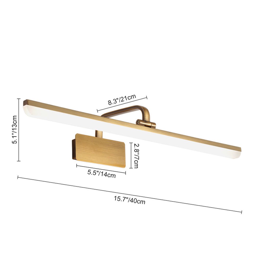 Elara Haus Moderno Lampadario LED Lineare in Ottone Spazzolato