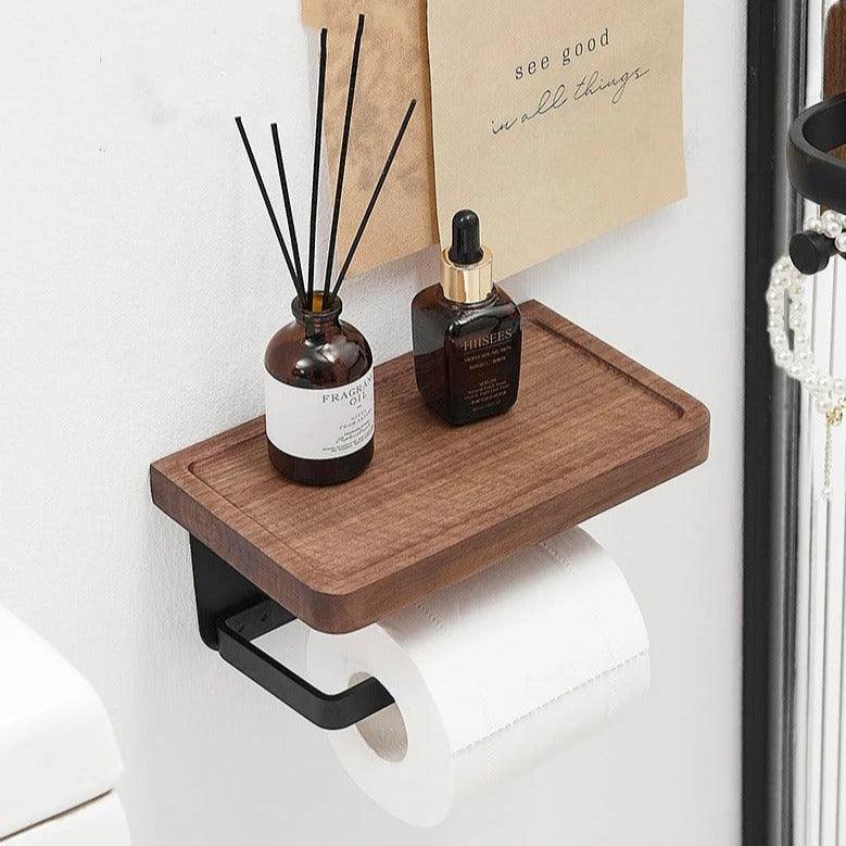 Supporto a Muro Moderno Organico in Noce Elara Haus
