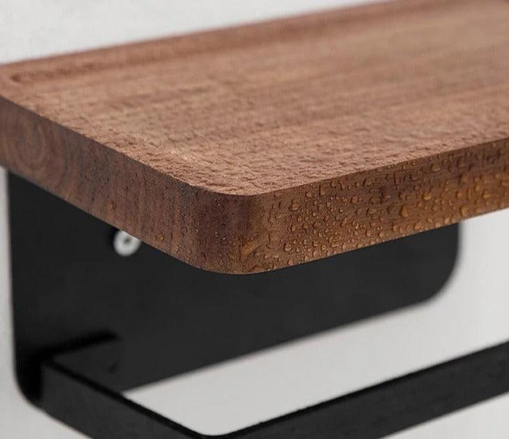 Supporto a Muro Moderno Organico in Noce Elara Haus