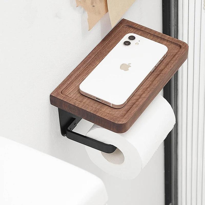 Supporto a Muro Moderno Organico in Noce Elara Haus