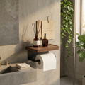 Supporto a Muro Moderno Organico in Noce Elara Haus