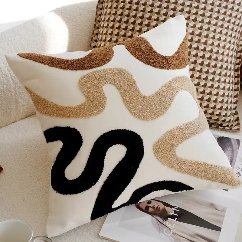 Elara Haus Copertura Decorativa Geometrica Trapuntata Ispirata allo Stile Scandi Moderno