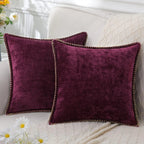 Elara Haus Moderno Coprisedile Quadrato in Chenille Testurizzato Ispirato allo Stile Scandi