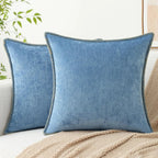 Elara Haus Moderno Coprisedile Quadrato in Chenille Testurizzato Ispirato allo Stile Scandi