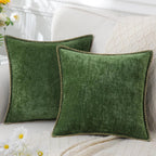 Elara Haus Moderno Coprisedile Quadrato in Chenille Testurizzato Ispirato allo Stile Scandi