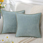 Elara Haus Moderno Coprisedile Quadrato in Chenille Testurizzato Ispirato allo Stile Scandi