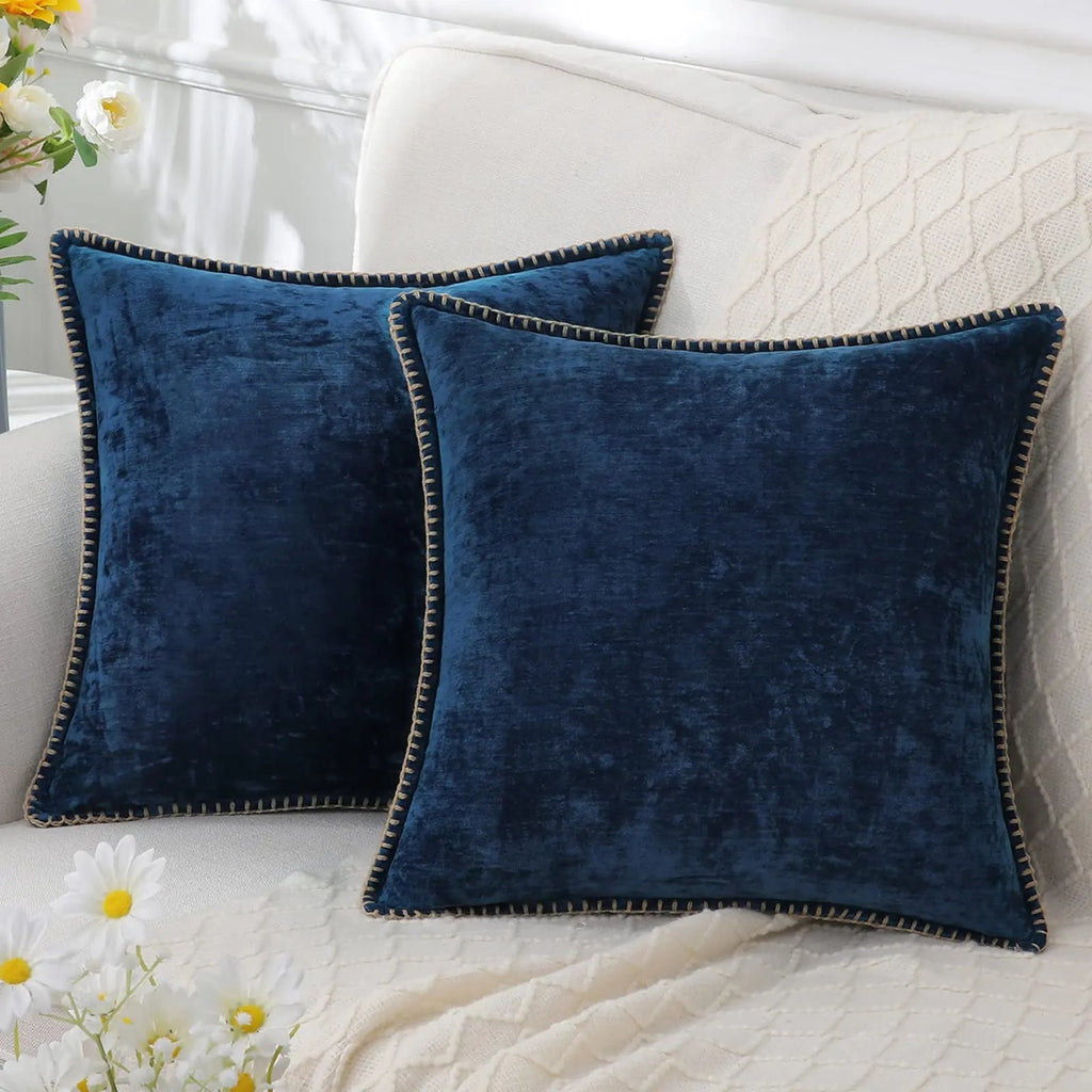 Elara Haus Moderno Coprisedile Quadrato in Chenille Testurizzato Ispirato allo Stile Scandi