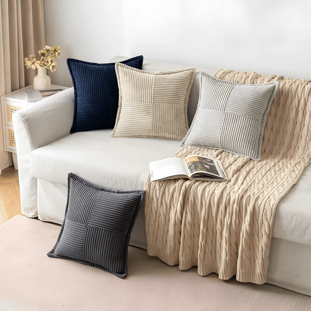Elara Haus Copertura Accentata Quad-Ribbed in Stile Scandi-Moderno