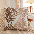Elara Haus Moderno Copricuscino Quadrato Botanico Tropicale in Lino