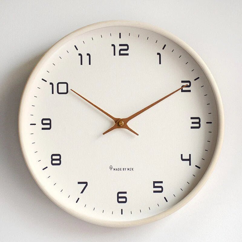 Orologio da Parete Moderno Elara - Design Minimalista Scandinavo in Legno Massello
