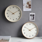 Orologio da Parete Moderno Elara - Design Minimalista Scandinavo in Legno Massello