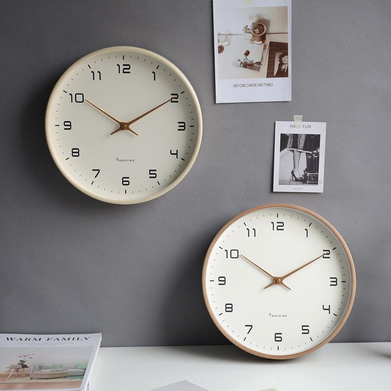 Orologio da Parete Moderno Elara - Design Minimalista Scandinavo in Legno Massello