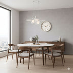 Orologio da Parete Moderno Elara - Design Minimalista Scandinavo in Legno Massello