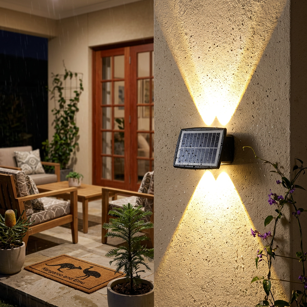 Lampada da Parete Solare LED Moderna Impermeabile Elara Haus