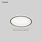Elara Haus Modern White Ring Light - Lampada da soffitto rotonda vuota