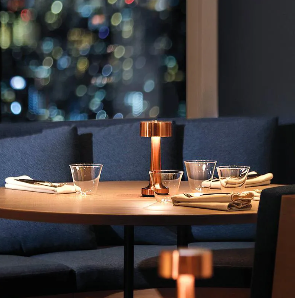 Elara Haus ModernArt Lampada da Tavolo Senza Fili - LED Dimmerabile, Controllo Touch e Ricaricabile
