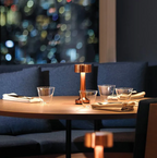 Elara Haus ModernArt Lampada da Tavolo Senza Fili - LED Dimmerabile, Controllo Touch e Ricaricabile