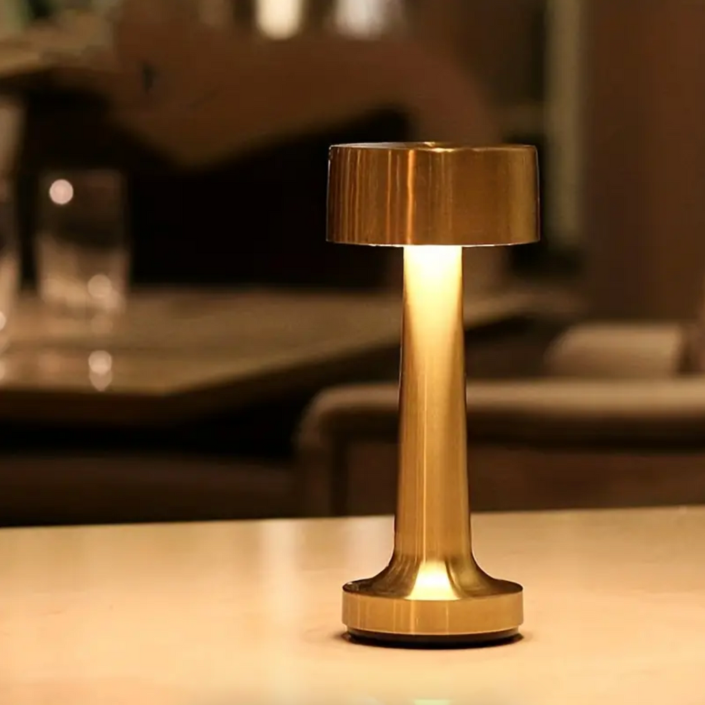Elara Haus ModernArt Lampada da Tavolo Senza Fili - LED Dimmerabile, Controllo Touch e Ricaricabile