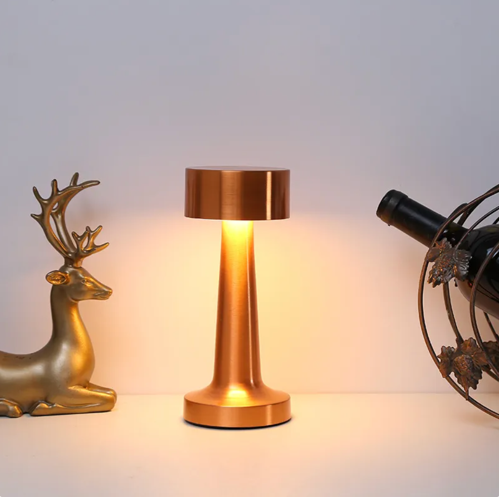 Elara Haus ModernArt Lampada da Tavolo Senza Fili - LED Dimmerabile, Controllo Touch e Ricaricabile