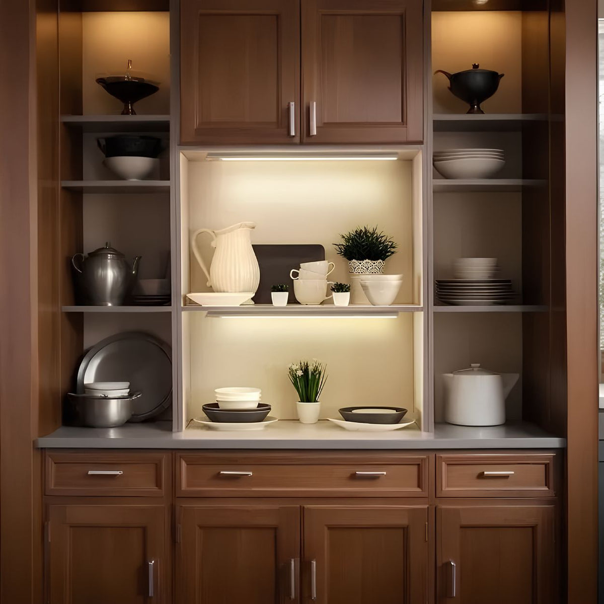 Elara Haus Luce LED con Sensore di Movimento - Illuminazione Wireless Ricaricabile in Plastica