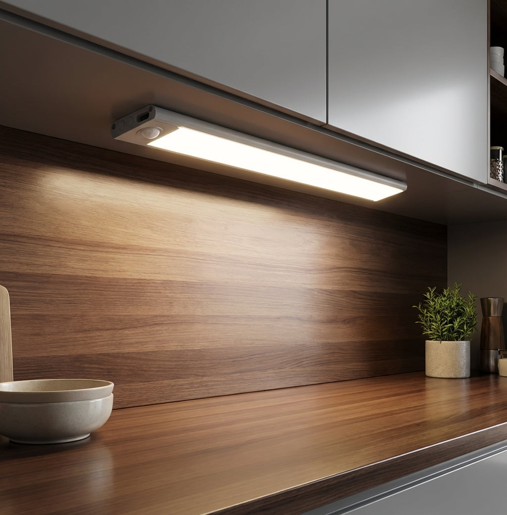 Elara Haus Luce LED con Sensore di Movimento - Illuminazione Wireless Ricaricabile in Plastica