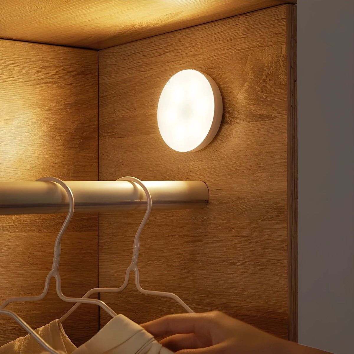 Elara Haus Sensore di Movimento Luce Notturna - Luci Sensoriali Wireless in Plastica Durevole