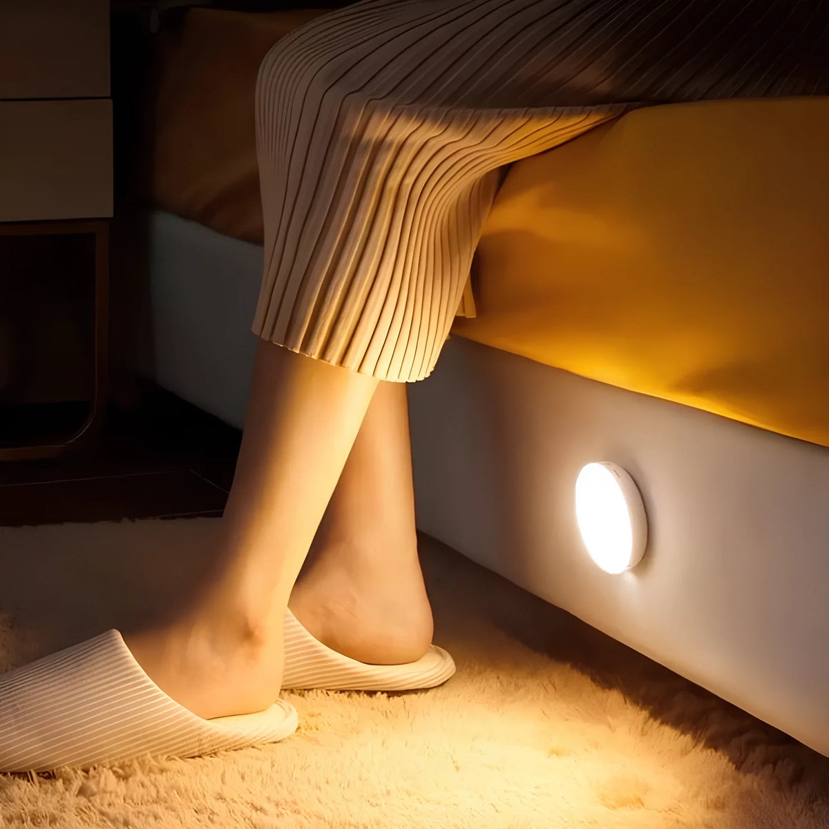 Elara Haus Sensore di Movimento Luce Notturna - Luci Sensoriali Wireless in Plastica Durevole