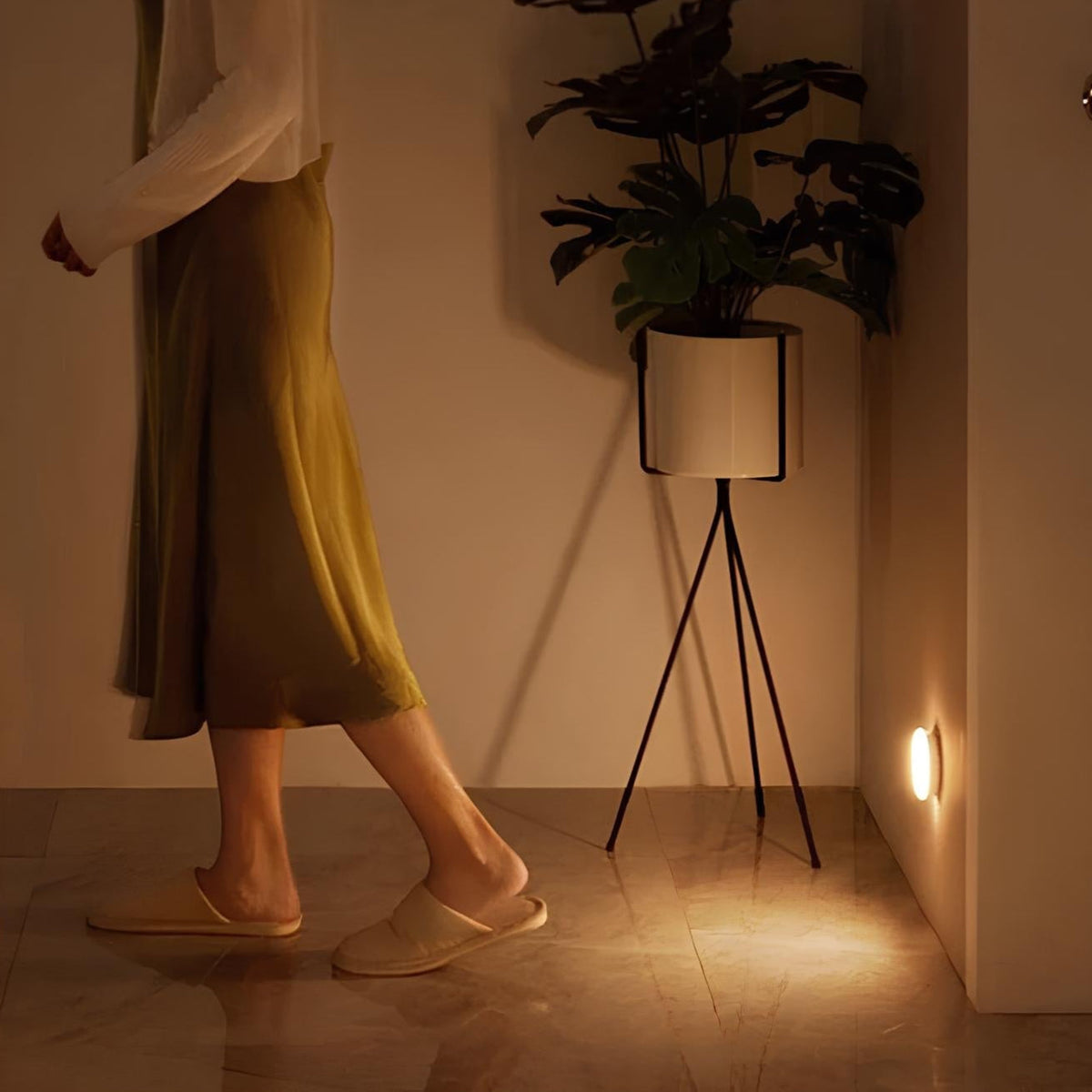 Elara Haus Sensore di Movimento Luce Notturna - Luci Sensoriali Wireless in Plastica Durevole