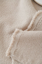 Elara Haus Mousoon Throw - Tè Latte