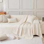 Elara Haus Mousoon Throw - Bianco Sporco