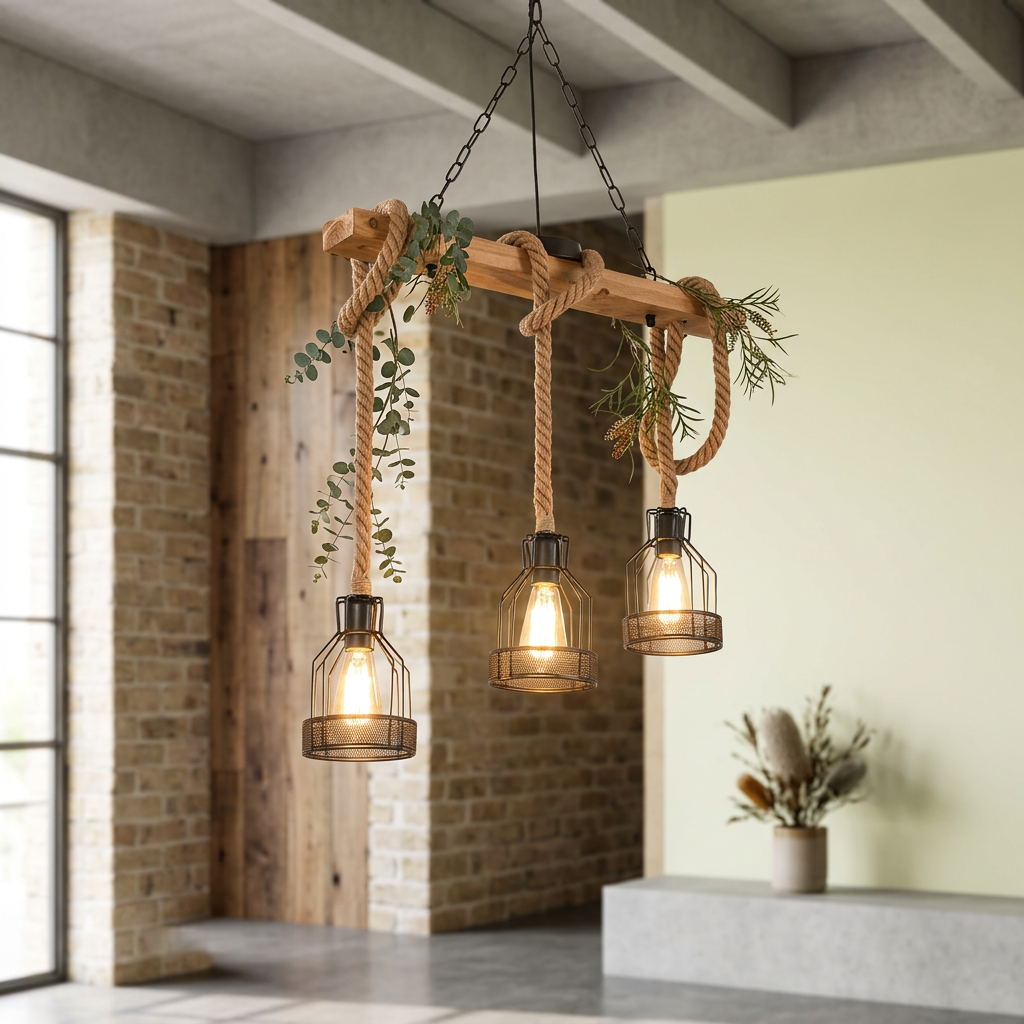Elara Haus Plafoniera a più luci in legno