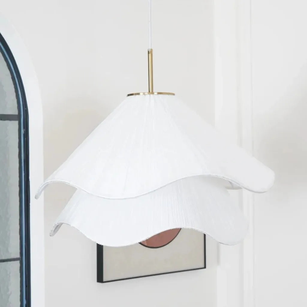 Elara Haus Lampadario - Illuminazione da Cucina in Metallo e Tessuto